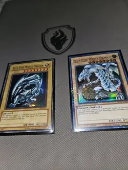 Yugioh Blue-Eyes White Dragon DAMAGED UNLIMITED SDK Ultra + HAC1 1st Edition - Image 1