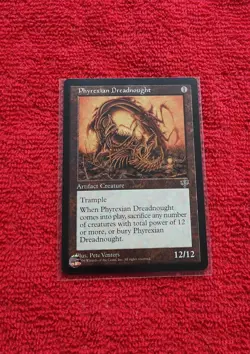 NM Magic: The Gathering Phyrexian Dreadnought Mirage Artifact Creature Rare - Image 1