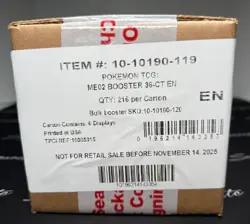 Pokemon ME02 Phantasmal Flames Booster Box Case Of 6 Sealed - Image 2