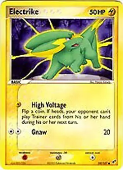 Pokemon EX Deoxys 59/107 Common Card - Electrike - Image 1