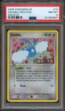 PSA 8 | Swablu Rev. Foil EX DEOXYS #79 - Image 1