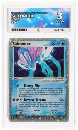 Suicune 2004 EX 94/95 Team Magma Vs Team Aqua Holo Rare Pokemon TCG ACE 3 GOOD - Image 1