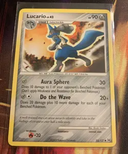 Pokemon TCG Lucario 2009 Platinum 53/127 Regular NM - Image 1