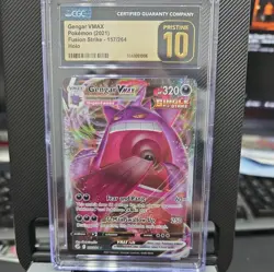 Pokemon Gengar VMAX Fusion Strike Full Art #157 CGC 10 Pristine - Image 1