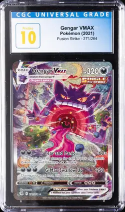2011 POKEMON FUSION STRIKE #271/264 GENGAR VMAX CGC 10 PRISTINE - Image 1