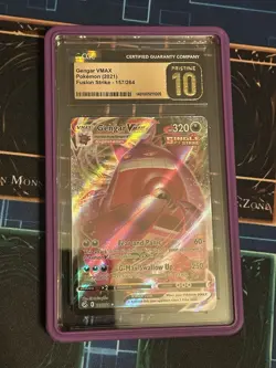 Gengar VMAX 157/264 | CGC PRISTINE 10 | Pokemon Fusion Strike - Image 1
