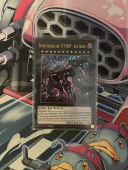 YUGIOH RA04-EN072 Super Starslayer TY-PHON - Sky Crisis Ultra Rare 1st Edition N - Image 1