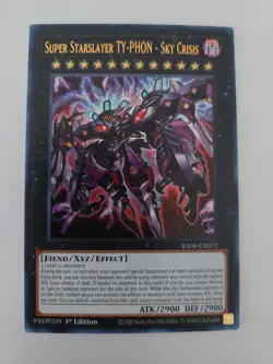 Yu-Gi-Oh! Super Starslayer TY-PHON - Sky Crisis 1st Ed Ultra Rare RA04-EN072 - Image 1