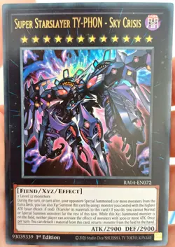 Super Starslayer Ty-Phon Sky Crisis RA04-EN072 Ultra Rare 1st Edition NM Yugioh - Image 1