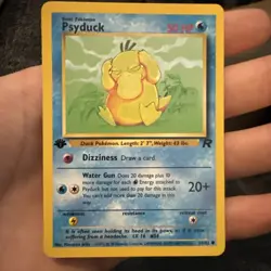 Pokemon TCG Team Rocket #65/82 Psyduck 1st Edition Card - Image 1
