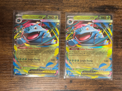 TWO!! Mega Venusaur EX 003/132 Me01: Mega Evolution Holo cards Pokemon TCG - Image 3