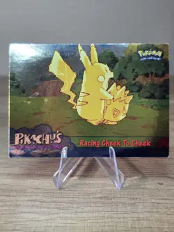 Racing Cheek to Cheek #48 - Pikachu's Vacation Movie Edition- Topps Pokemon Card - Image 1