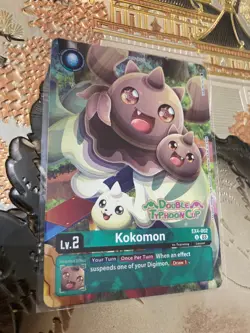 Digimon Card Game Single Double Typhoon Cup EX4-002 U Kokomon Alternative Being - Image 1