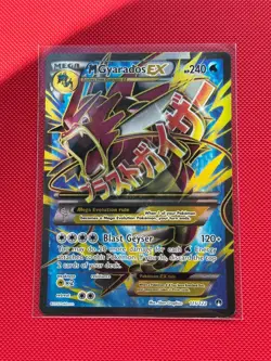 Mega M Gyarados EX 115/122 Breakpoint Ultra Rare Full Art Holo Pokemon Card - Image 1