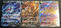 3 Card Lot Pokemon Suicune V GG38, Entei V GG36, Raikou V GG41 Crown Zenith NM - Image 1
