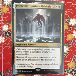 Primevals' Glorious Rebirth Dominaria Regular Legendary Sorcery Rare 201 - Image 1