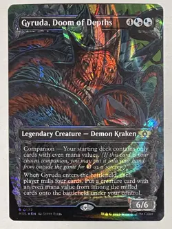 Gyruda, Doom of Depths (Halo Foil) #172 (NM) March of the Machine MUL Magic MTG - Image 1