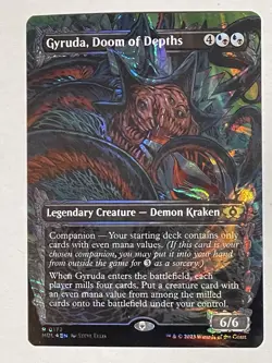 Gyruda, Doom of Depths (Halo Foil) #172 (NM) March of the Machine MUL Magic MTG - Image 2
