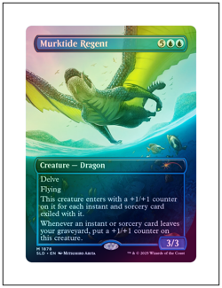 1x Murktide Regent, Foil Borderless Art, Secret Lair 1878, Magic MTG NM - Image 1