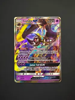 Lunala GX 66/149 Pokemon Sun & Moon Base Holo Rare GX Near Mint (NM) 2017 - Image 1