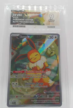 Pokemon EN Eevee Prismatic Evo P.C. ETB Promo Stamped #173 MINT ACE 9 - Image 1