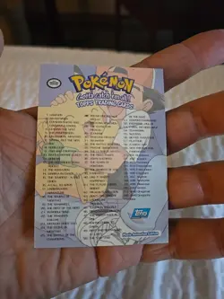 1998 Topps Chrome Pokemon Gotta Catch En All Pokemon Holo Foil - Image 3