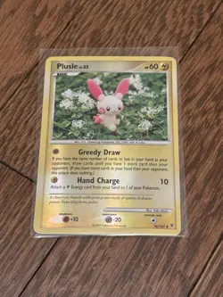 PLUSLE 76/147 UNCOMMON SUPREME VICTORS POKEMON REVERSE HOLO UNCOMMON 2009 LP- - Image 1