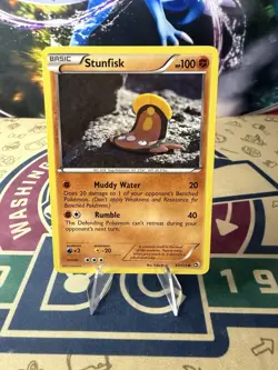 2013 Pokemon Black & White Legendary Treasures Stunfisk 83/113 - Image 1