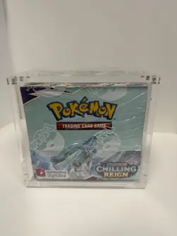 Pokemon TCG Sword & Shield - Chilling Reign Booster Display Box W/ Acrylic Case! 820650818462 - Image 1