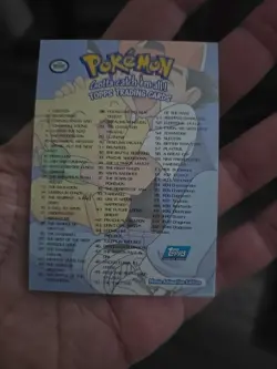 1998 Topps Chrome Pokemon Gotta Catch Em All Pokemon Holo Foil Checklist - Image 2