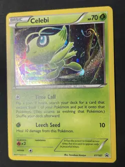 Pokemon 2017 Celebi XY 187 Black Star Promo Holo Rare Mint - LP SWIRL - Image 1