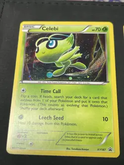 Pokemon 2017 Celebi XY 187 Black Star Promo Holo Rare Mint - LP SWIRL - Image 2