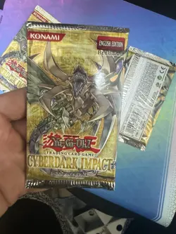 Yu-Gi-Oh! Cyberdark Impact 1st Edition Booster Pack 3 Packs Lot Vintage Rare - Image 4