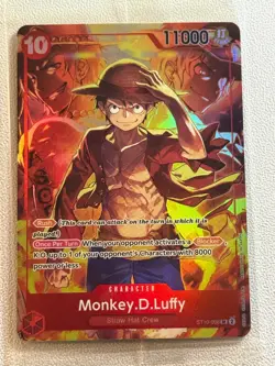 Set Of 3 Sealed Promo One Piece Card Treasure Booster Monkey.D.Luffy ST10-006 - Image 1