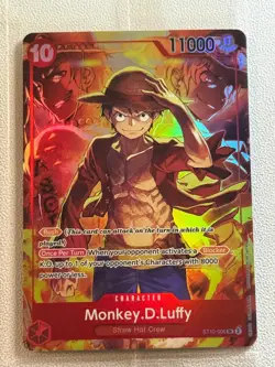 Set Of 3 Sealed Promo One Piece Card Treasure Booster Monkey.D.Luffy ST10-006 - Image 3
