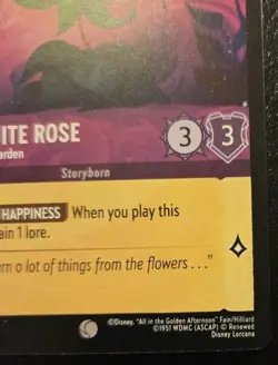 The White Rose - Jewel Of The Garden 40/204 Common Azurite Sea Disney Lorcana - Image 5