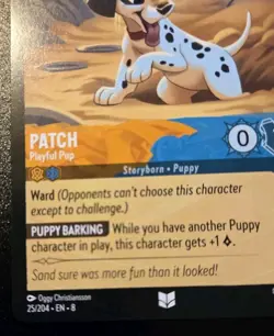 Patch - Playful Pup 25/204 Uncommon Reign Of Jafar Disney Lorcana TCG - Image 4