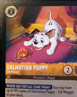 Dalmatian Puppy - Tail Wagger 38/204 Common Reign Of Jafar Disney Lorcana TCG - Image 2