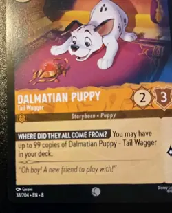 Dalmatian Puppy - Tail Wagger 38/204 Common Reign Of Jafar Disney Lorcana TCG - Image 4