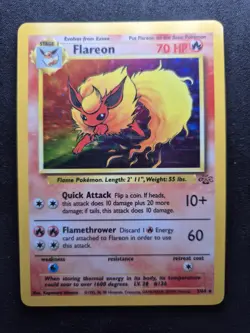 Pokemon Flareon Jungle Holo Card 3/64 NM Condition - Image 4