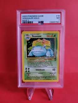 Pokemon Karte/card Venusaur 18/130 - Base SET 2 PSA 7 Holo - Near Mint+ - Image 1