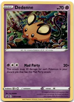 Dedenne - Promo SWSH: Sword & Shield Promo Cards SWSH080 NM - Image 1