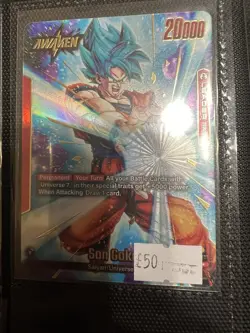 Son Goku FS01-01 Leader Alt Art Dragon Ball Super Fusion World Card Game TCG - Image 1