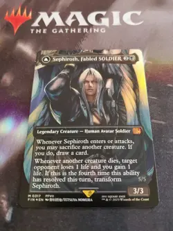 Mtg. Sephiroth, Fabled SOLDIER. #317. Foil Borderless. Final Fantasy. Pack Fresh - Image 1