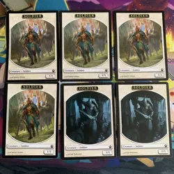6x Soldier Token- Theros- Mtg Magic The Gathering Cards- NM/LP - Image 1