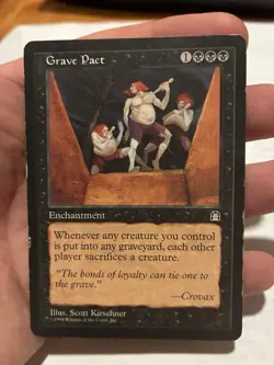 Grave Pact Stronghold Regular MP MTG Magic The Gathering - Image 1
