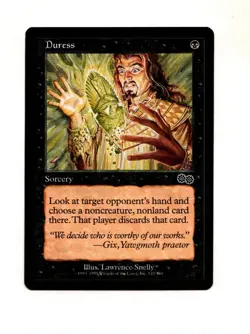 MTG Duress SP/NM- Urza's Saga Magic the Gathering ~ Free Shipping ~ - Image 1