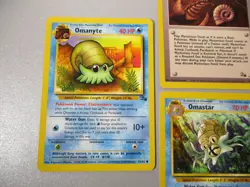 Kabuto 50/62 Omanyte 52/62 Omastar 40/62 Mysterious Fossil 4 Pokemon Card WOTC - Image 3