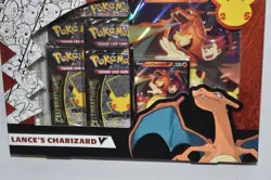 Pokemon Celebrations Collection - Lance's Charizard V - New Sealed (PJP4) - Image 2