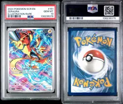 2024 POKEMON SCR EN-STELLAR CROWN ILLUSTRATION RARE #151 ZERAORA PSA 10 - Image 3